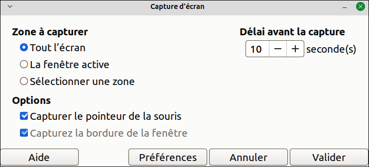 Capture d'éran