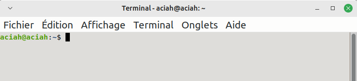 Ouverture du Terminal